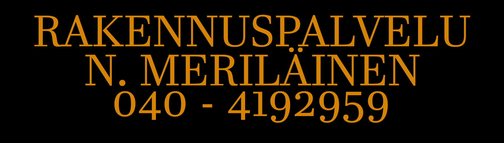 Rakennuspalvelu N.Meriläinen
